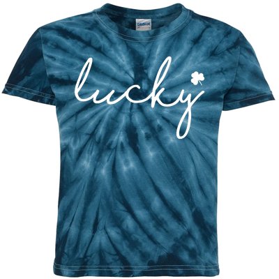 Lucky Clover St Patrick's Day Kids Tie-Dye T-Shirt