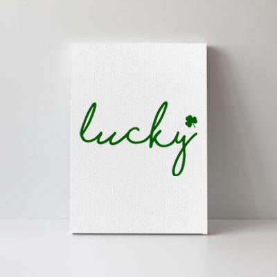 Lucky Clover St Patrick's Day Canvas