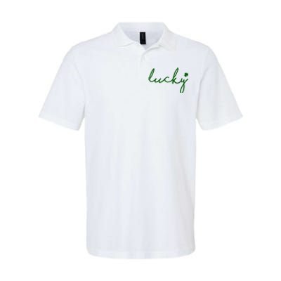 Lucky Clover St Patrick's Day Softstyle Adult Sport Polo