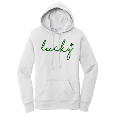 Lucky Clover St Patrick's Day Women's Pullover Hoodie