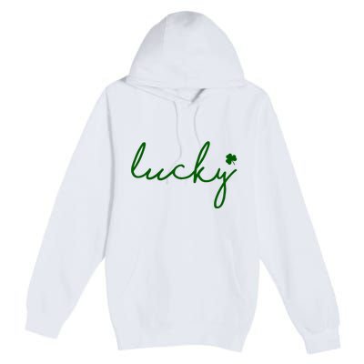 Lucky Clover St Patrick's Day Premium Pullover Hoodie