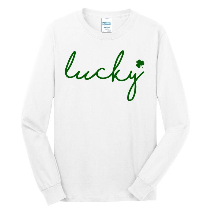 Lucky Clover St Patrick's Day Tall Long Sleeve T-Shirt