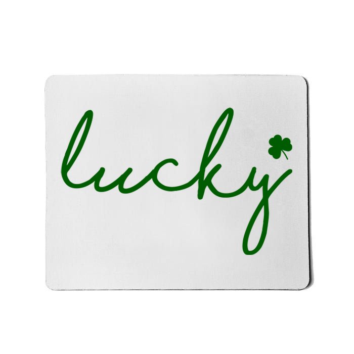 Lucky Clover St Patrick's Day Mousepad