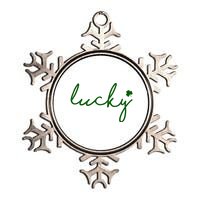 Lucky Clover St Patrick's Day Metallic Star Ornament