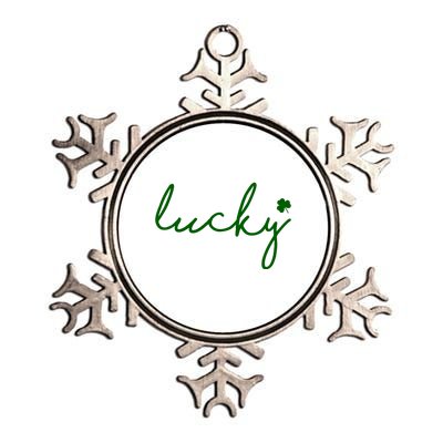 Lucky Clover St Patrick's Day Metallic Star Ornament