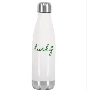 Lucky Clover St Patrick's Day Stainless Steel Insulated Water Bottle