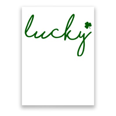 Lucky Clover St Patrick's Day Poster