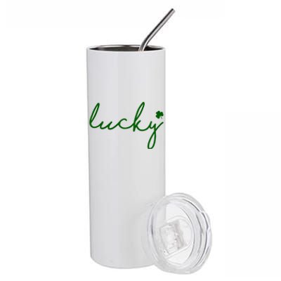 Lucky Clover St Patrick's Day Stainless Steel Tumbler