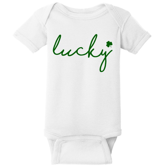 Lucky Clover St Patrick's Day Baby Bodysuit