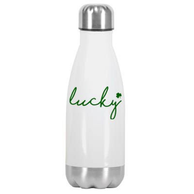 Lucky Clover St Patrick's Day Stainless Steel Insulated Water Bottle