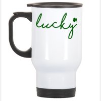 Lucky Clover St Patrick's Day Stainless Steel Travel Mug