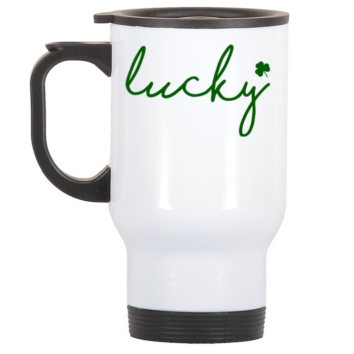 Lucky Clover St Patrick's Day Stainless Steel Travel Mug