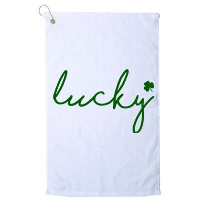 Lucky Clover St Patrick's Day Platinum Collection Golf Towel