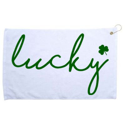 Lucky Clover St Patrick's Day Grommeted Golf Towel