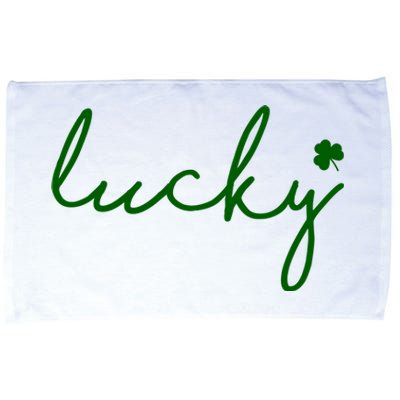 Lucky Clover St Patrick's Day Microfiber Hand Towel