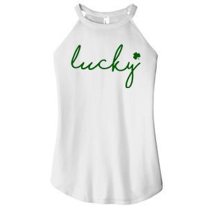 Lucky Clover St Patrick's Day Women’s Perfect Tri Rocker Tank