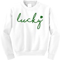 Lucky Clover St Patrick's Day Kids Sweatshirt