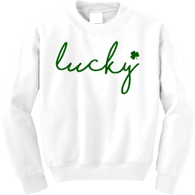 Lucky Clover St Patrick's Day Kids Sweatshirt