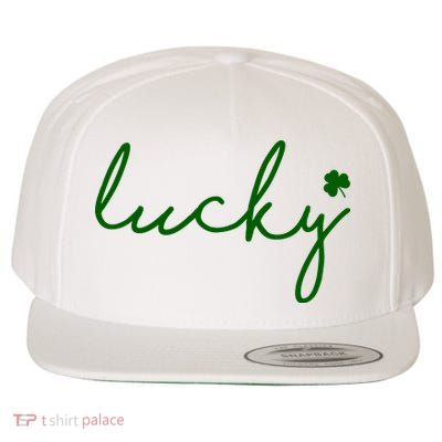 Lucky Clover St Patrick's Day Wool Snapback Cap