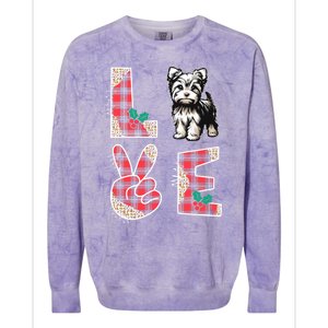 Love Christmas Sweater Yorkshire Xmas Family Colorblast Crewneck Sweatshirt