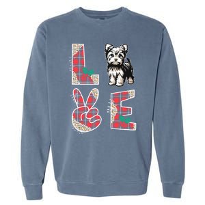 Love Christmas Sweater Yorkshire Xmas Family Garment-Dyed Sweatshirt