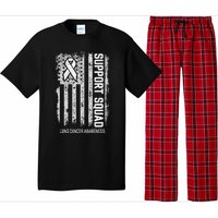 Lung Cancer Shirts Support Squad Lung Cancer Awareness Pajama Set