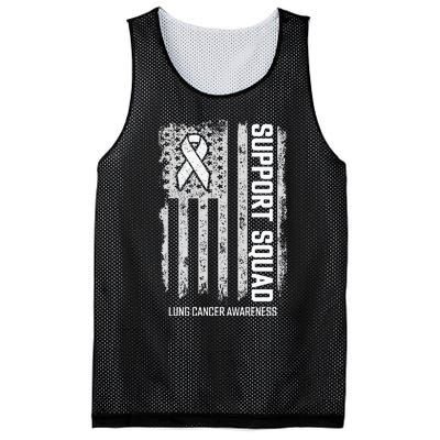 Lung Cancer Shirts Support Squad Lung Cancer Awareness Mesh Reversible Basketball Jersey Tank