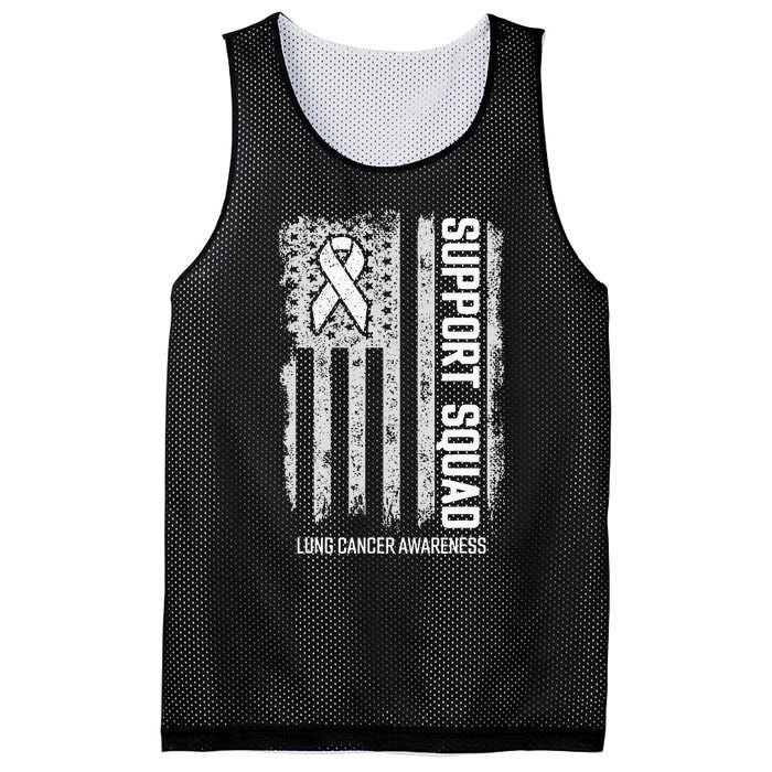 Lung Cancer Shirts Support Squad Lung Cancer Awareness Mesh Reversible Basketball Jersey Tank