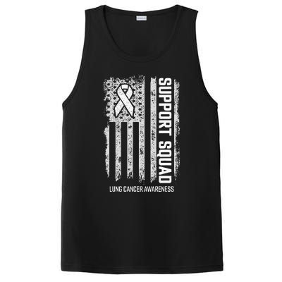 Lung Cancer Shirts Support Squad Lung Cancer Awareness PosiCharge Competitor Tank