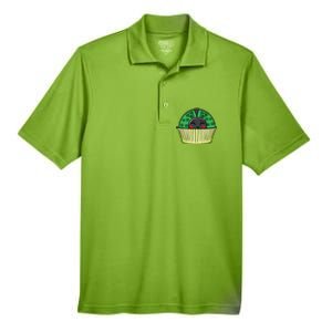 Ladybug Cupcake Saint Patrick's Day Shamrock Leaf Clover Men's Origin Performance Pique Polo