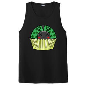 Ladybug Cupcake Saint Patrick's Day Shamrock Leaf Clover PosiCharge Competitor Tank