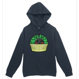 Ladybug Cupcake Saint Patrick's Day Shamrock Leaf Clover Urban Pullover Hoodie