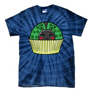 Ladybug Cupcake Saint Patrick's Day Shamrock Leaf Clover Tie-Dye T-Shirt