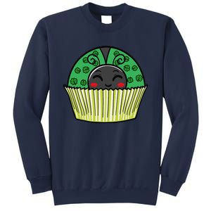 Ladybug Cupcake Saint Patrick's Day Shamrock Leaf Clover Sweatshirt