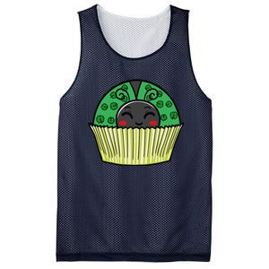 Ladybug Cupcake Saint Patrick's Day Shamrock Leaf Clover Mesh Reversible Basketball Jersey Tank