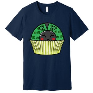 Ladybug Cupcake Saint Patrick's Day Shamrock Leaf Clover Premium T-Shirt