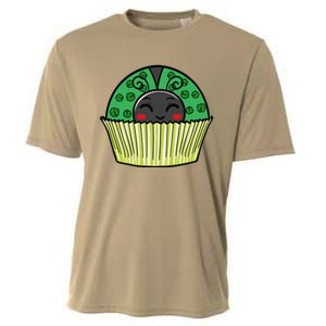 Ladybug Cupcake Saint Patrick's Day Shamrock Leaf Clover Cooling Performance Crew T-Shirt