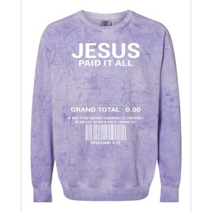 Lord Christ Savior Salvation Grace Colorblast Crewneck Sweatshirt