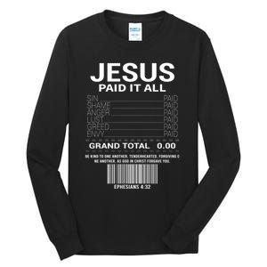 Lord Christ Savior Salvation Grace Tall Long Sleeve T-Shirt