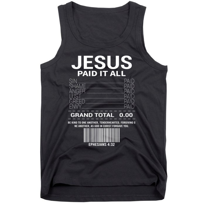 Lord Christ Savior Salvation Grace Tank Top