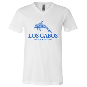 Los Cabos San Lucas Mexico Dolphin Souvenir V-Neck T-Shirt