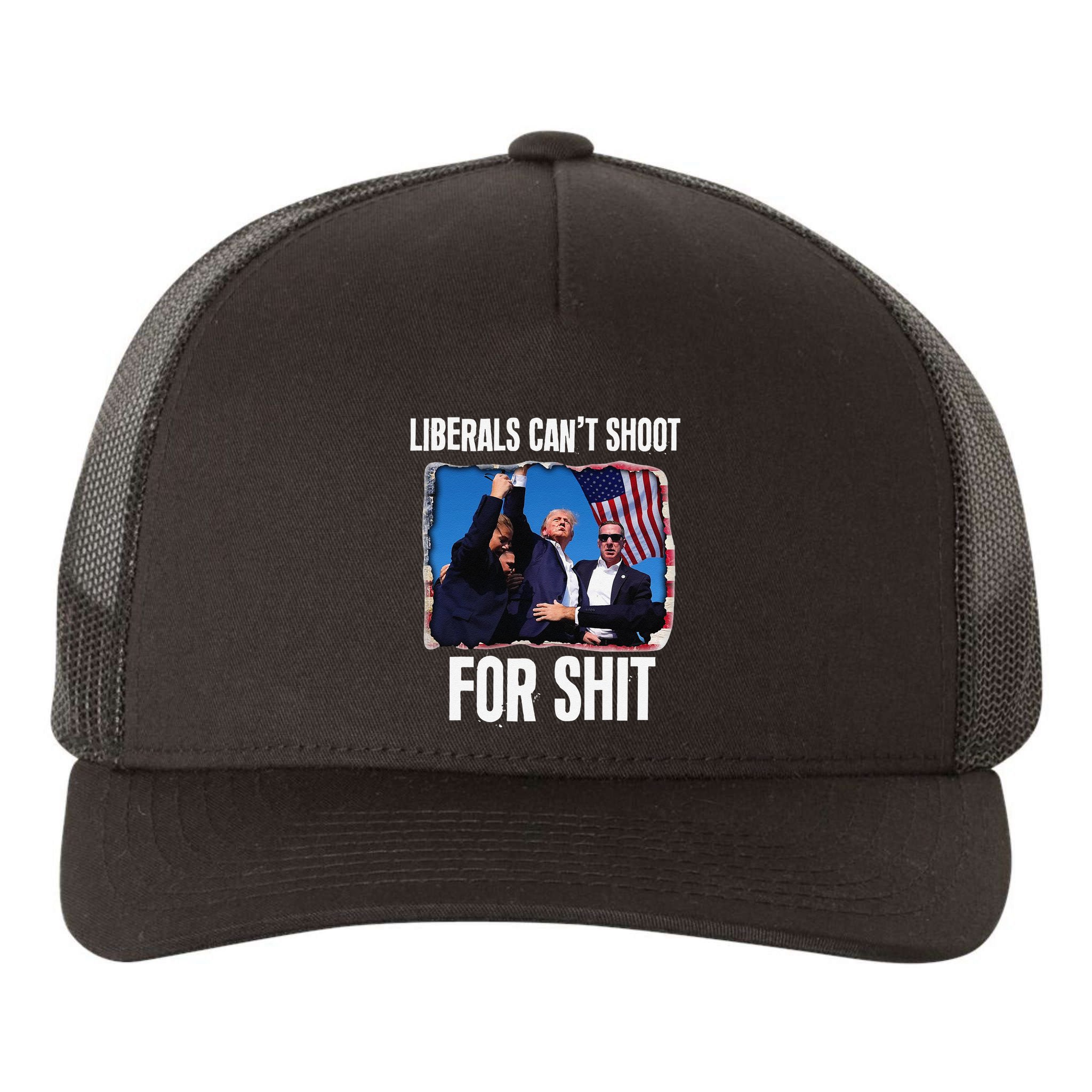 Liberals CanT Shoot For Shit Gift Yupoong Adult 5-Panel Trucker Hat