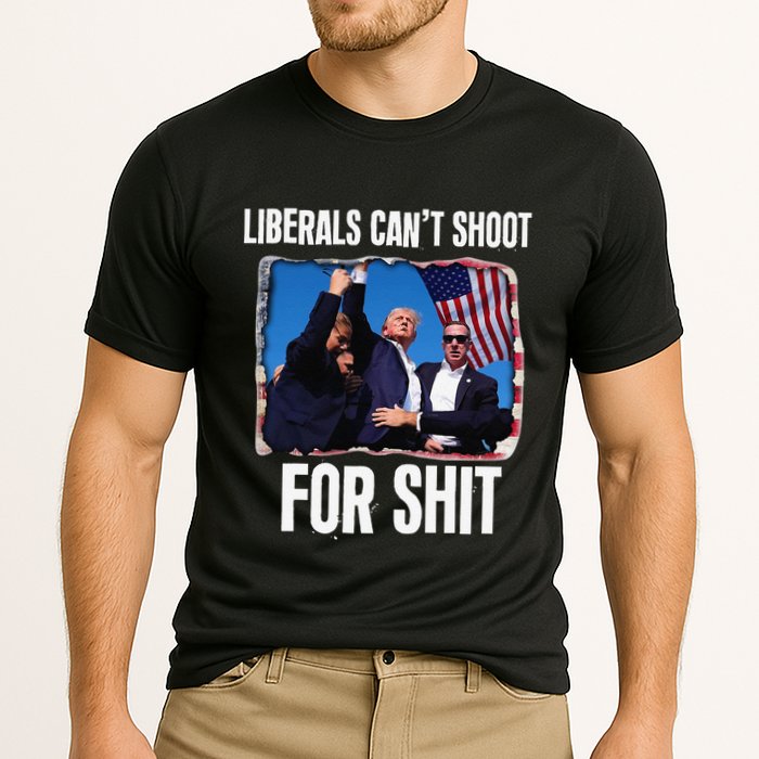 Liberals CanT Shoot For Shit Gift Cooling Performance Crew T-Shirt