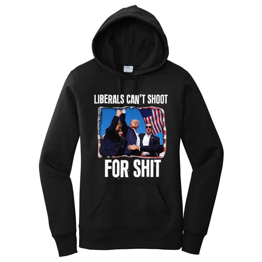 Liberals CanT Shoot For Shit Gift Women's Pullover Hoodie