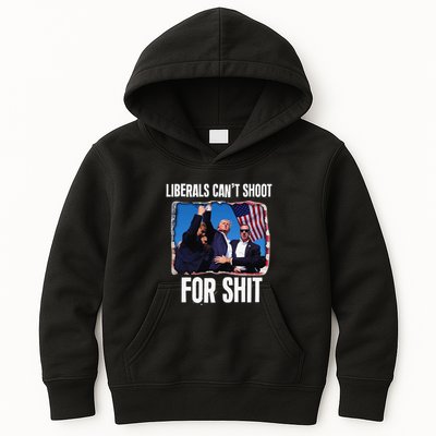 Liberals CanT Shoot For Shit Gift Kids Hoodie