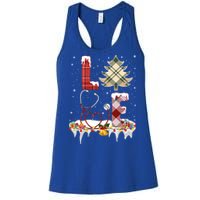 Love Christmas Tree Stethoscope Nurse Christmas Cool Gift Women's Racerback Tank