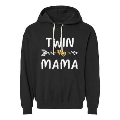 Leopard Cute Twin Moms Matching Theme Garment-Dyed Fleece Hoodie