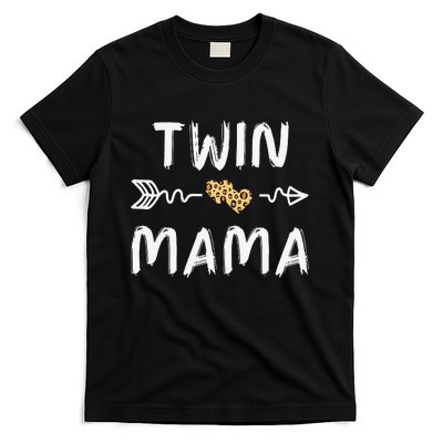 Leopard Cute Twin Moms Matching Theme T-Shirt