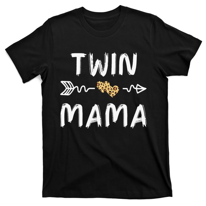 Leopard Cute Twin Moms Matching Theme T-Shirt