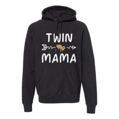 Leopard Cute Twin Moms Matching Theme Premium Hoodie